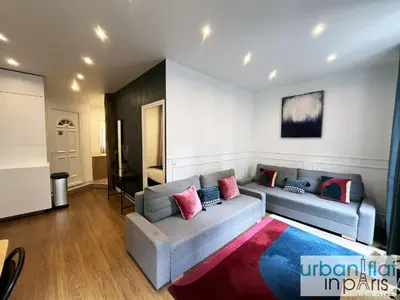 Coin salon dans l'établissement Urban Flat 24 - Charming Home in Paris