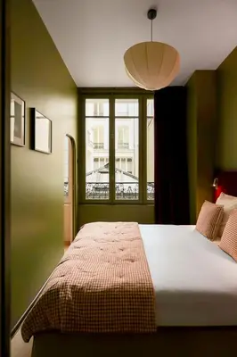 Un ou plusieurs lits dans un hébergement de l'établissement Sublime appartement luxe Paris Haut-Marais AC
