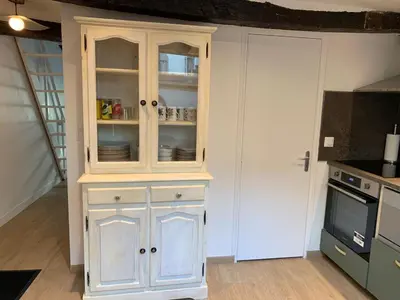Cuisine ou kitchenette dans l'établissement Quiet appartement in Paris City Center - Mouffetard district