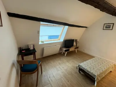 Télévision ou salle de divertissement dans l'établissement Quiet appartement in Paris City Center - Mouffetard district
