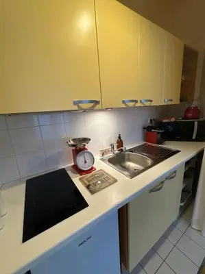 Cuisine ou kitchenette dans l'établissement Suite Paris Tour Eiffel