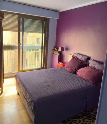 Un ou plusieurs lits dans un hébergement de l'établissement Chambre d'hôtes au calme
