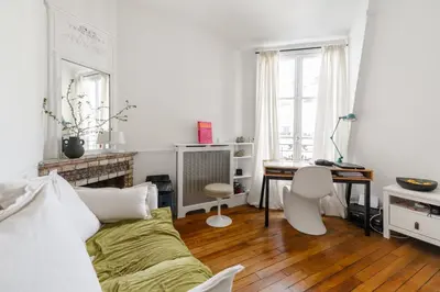 Coin salon dans l'établissement Luxe appartement Parisien