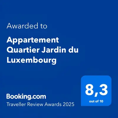 Plan de l'établissement Appartement Quartier Jardin du Luxembourg Free Netflix
