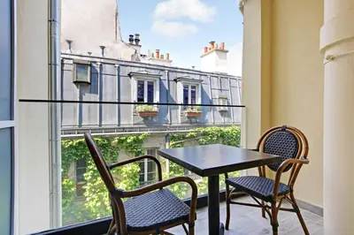 Balcon ou terrasse dans l'établissement Résidence Paris Charonne-Bastille