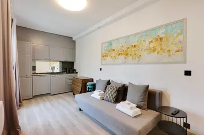 Cuisine ou kitchenette dans l'établissement Résidence Paris Charonne-Bastille
