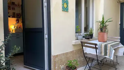 Terrasse ou espace extérieur de l'établissement Charmant studio avec extérieur Paris 13
