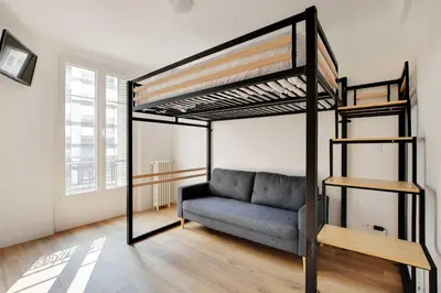 Un ou plusieurs lits dans un hébergement de l'établissement Cozy studio - 2P - Grenelle-Eiffel Tower