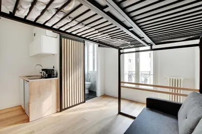 Coin salon dans l'établissement Cozy studio - 2P - Grenelle-Eiffel Tower