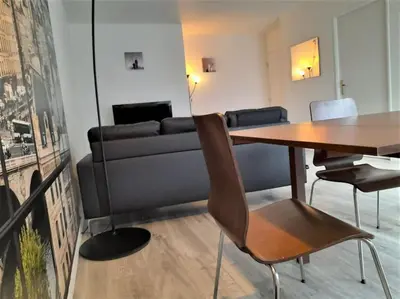 Coin salon dans l'établissement Sublime appartement au coeur de la Défense