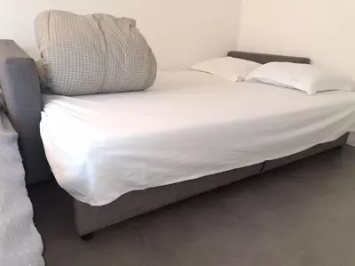 Un ou plusieurs lits dans un hébergement de l'établissement Sublime appartement au coeur de la Défense