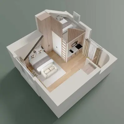 Plan de l'établissement Charming and intimate apartment - 2BR-3P - Louvre