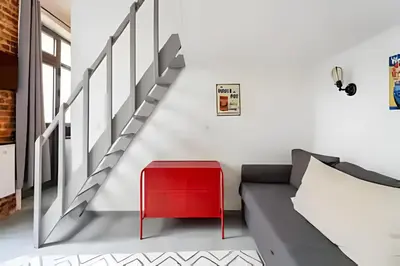 Coin salon dans l'établissement Casa Naranja
