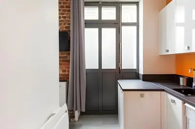 Cuisine ou kitchenette dans l'établissement Casa Naranja