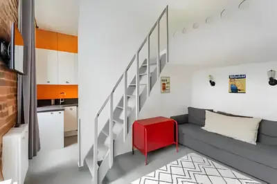 Cuisine ou kitchenette dans l'établissement Casa Naranja