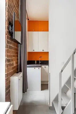 Cuisine ou kitchenette dans l'établissement Casa Naranja