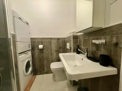 Salle de bains dans l'établissement Jardin Boissière Esclusivo 90MQ con Giardino Privato