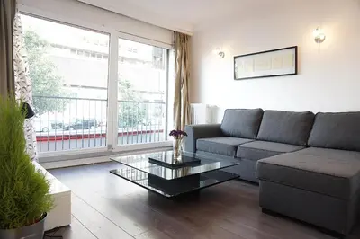 Coin salon dans l'établissement Montparnasse 1BDR
