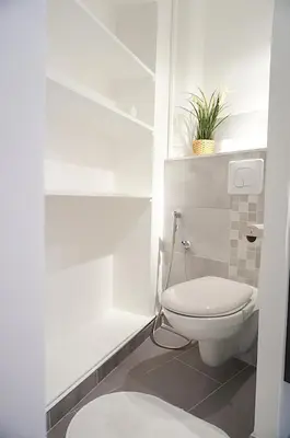 Salle de bains dans l'établissement Montparnasse 1BDR