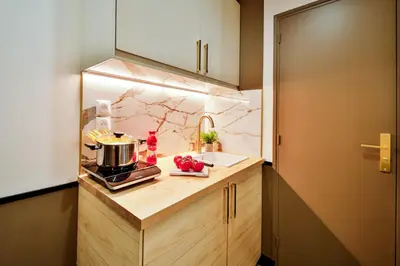 Cuisine ou kitchenette dans l'établissement WS Nation - Reuilly