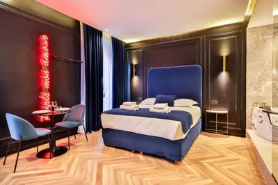 Un ou plusieurs lits dans un hébergement de l'établissement Wonderful private room - 2P - Châtelet