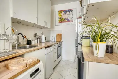 Cuisine ou kitchenette dans l'établissement AV Experiences - Appartement Saint Louis Luxury