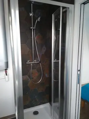Salle de bains dans l'établissement Super logement cosy avec vue sur Tour Eiffel