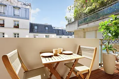 Balcon ou terrasse dans l'établissement Chic apartment - 1BR-4P - Place des Vosges