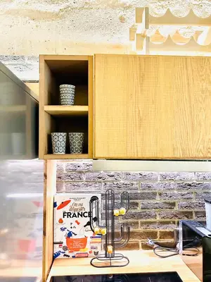 Cuisine ou kitchenette dans l'établissement Splendid atypical loft st germain