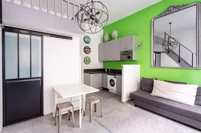 Cuisine ou kitchenette dans l'établissement Casa Blanca