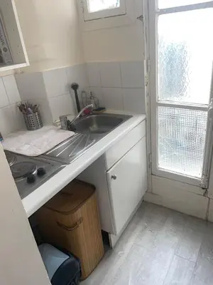 Cuisine ou kitchenette dans l'établissement Appartement cosy en face du palais des congrès