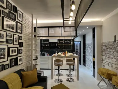 Coin salon dans l'établissement Appartement design Paris 13eme
