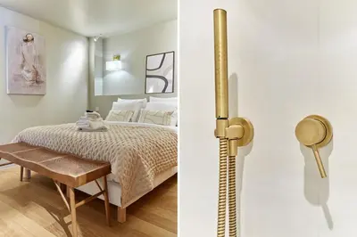 Un ou plusieurs lits dans un hébergement de l'établissement Superb apartment Notre Dame De Paris by Studioprestige