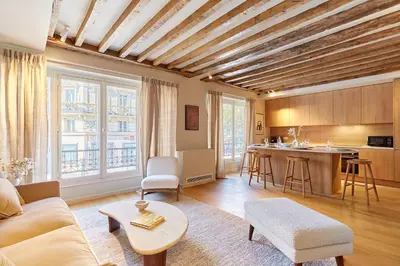 Cuisine ou kitchenette dans l'établissement Superb apartment Notre Dame De Paris by Studioprestige