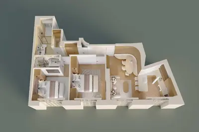 Plan de l'établissement Exclusive apt with AC - 2BD-6P - Quartier Latin