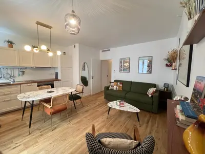 Cuisine ou kitchenette dans l'établissement Relais Cocorico 