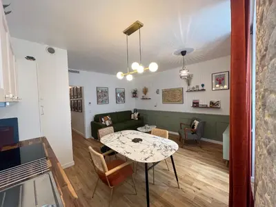 Coin salon dans l'établissement Relais Cocorico 