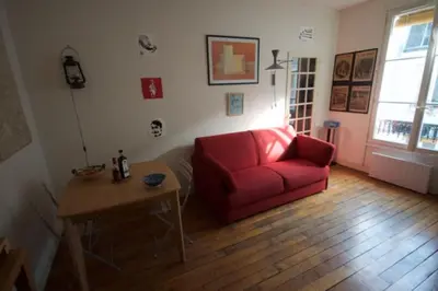 Coin salon dans l'établissement 1 bedroom flat, Haut Marais, 3ème