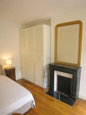 Un ou plusieurs lits dans un hébergement de l'établissement 1 bedroom flat, Haut Marais, 3ème