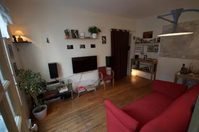 Coin salon dans l'établissement 1 bedroom flat, Haut Marais, 3ème