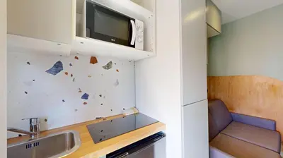 Cuisine ou kitchenette dans l'établissement 503 Suite Pergolèse - Charmant Studio in Paris