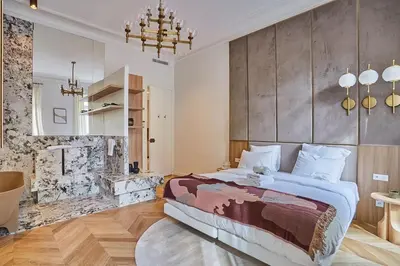 Coin salon dans l'établissement Apartment Opera Vendome by Studio Prestige