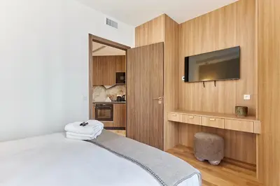 Un ou plusieurs lits dans un hébergement de l'établissement Sublime 3 bedrooms Apartment Center of Paris by Studio Prestige