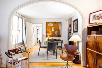 Coin salon dans l'établissement GuestReady - Magnificent stay in the 3rd Arr.