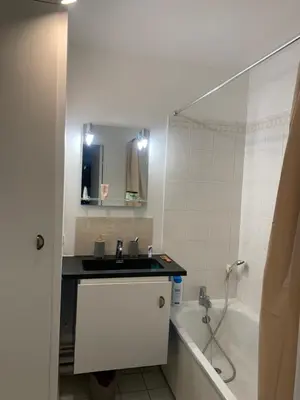 Salle de bains dans l'établissement Charmant appartement avec la terrasse