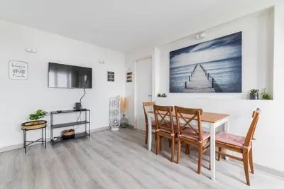 Cuisine ou kitchenette dans l'établissement Appartement Versailles Eiffel