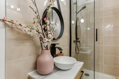 Salle de bains dans l'établissement Appartement Cosy à 2 pas de Paris