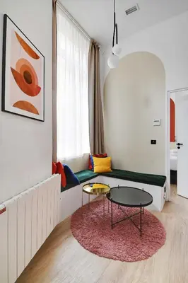 Coin salon dans l'établissement Apartment in the heart of the 9th arrondissement