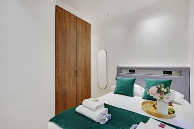 Un ou plusieurs lits dans un hébergement de l'établissement Amazing studio 2P - Montorgueil - 4