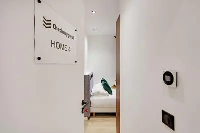 Un ou plusieurs lits dans un hébergement de l'établissement Amazing studio 2P - Montorgueil - 4